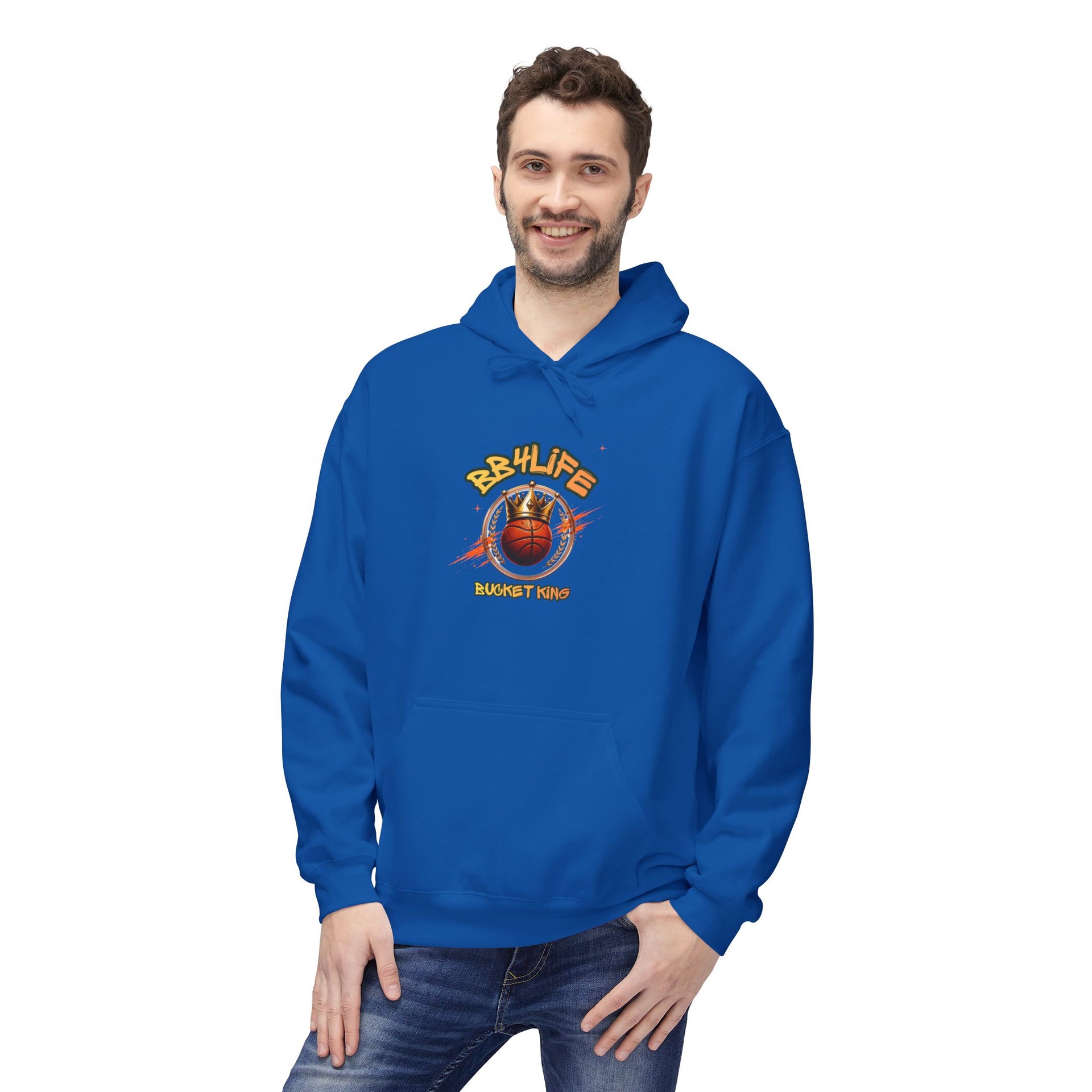 BB4Life Bucket King Hoodie — Rustic King Queen Graphic Sweatshirt