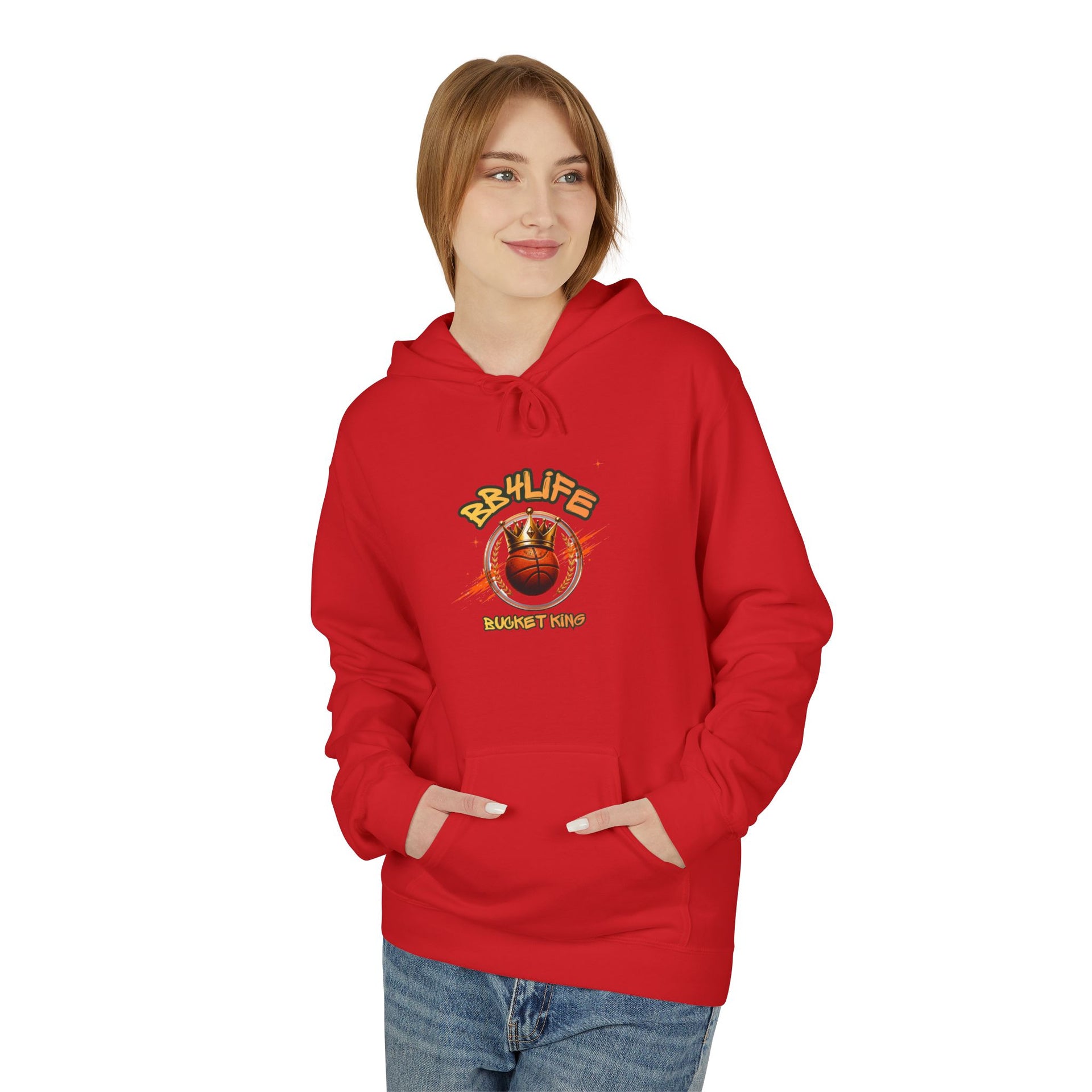 BB4Life Bucket King Hoodie — Rustic King Queen Graphic Sweatshirt