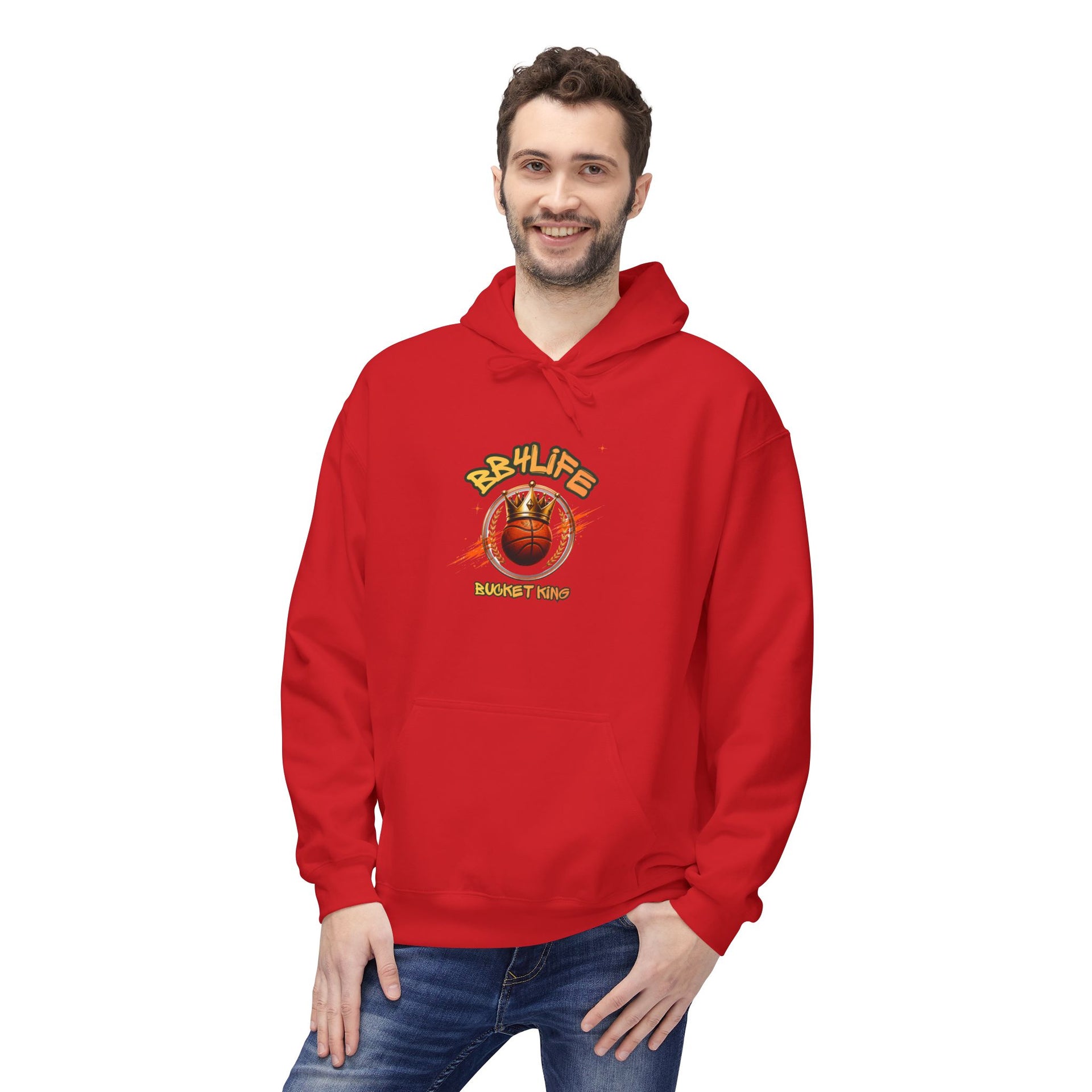 BB4Life Bucket King Hoodie — Rustic King Queen Graphic Sweatshirt