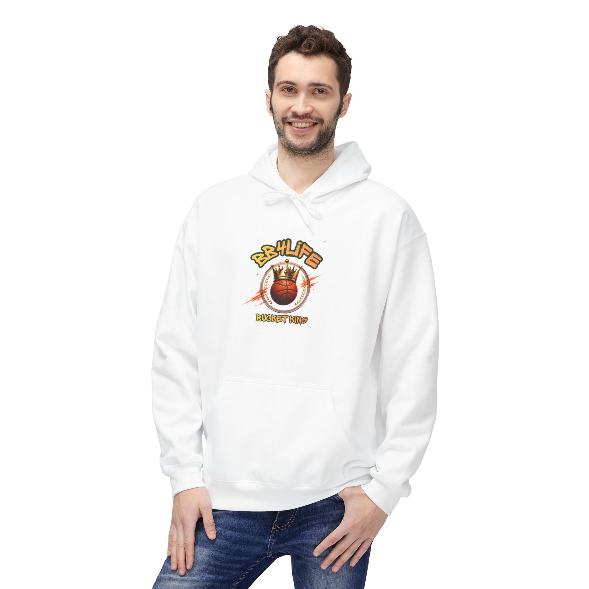 BB4Life Bucket King Hoodie — Rustic King Queen Graphic Sweatshirt