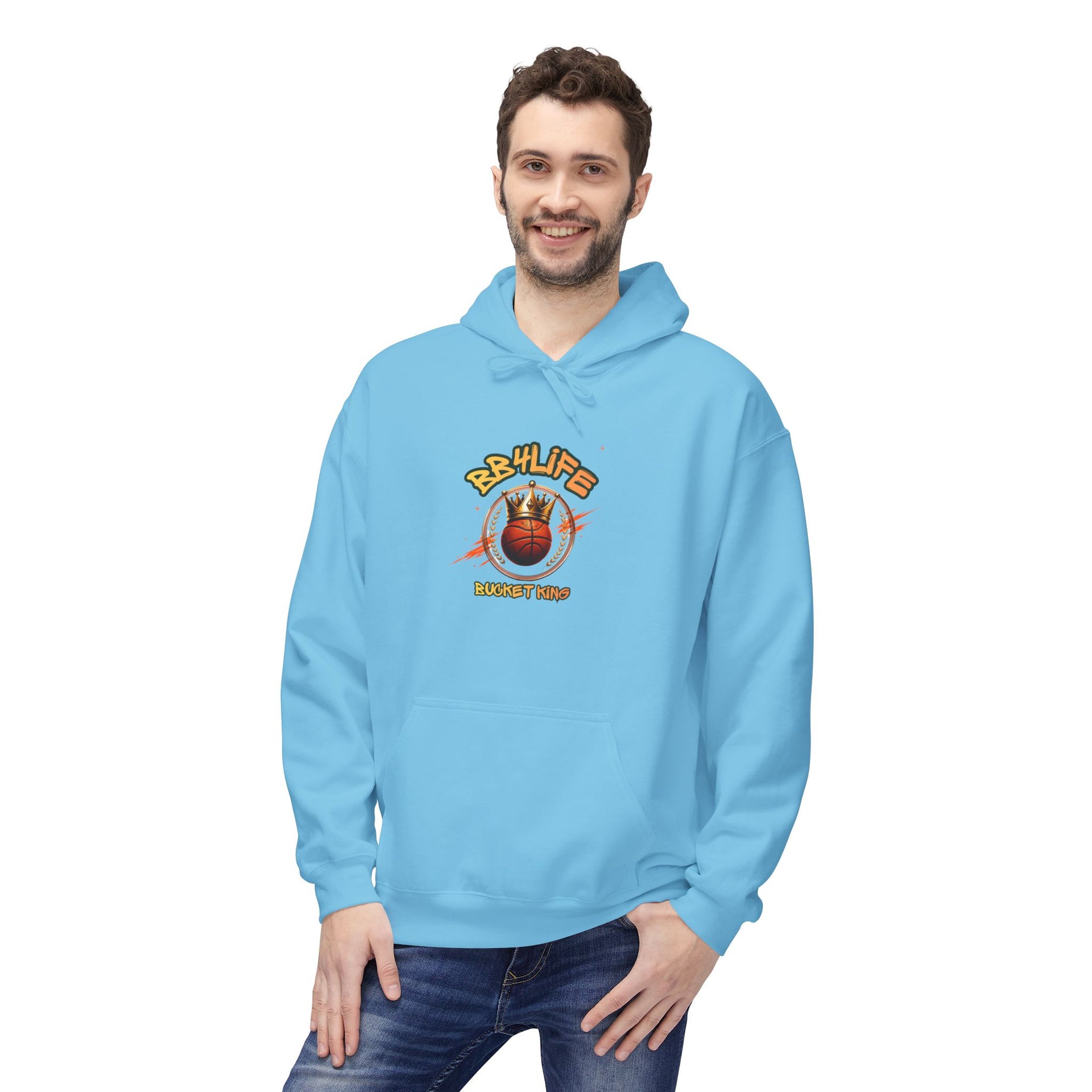 BB4Life Bucket King Hoodie — Rustic King Queen Graphic Sweatshirt
