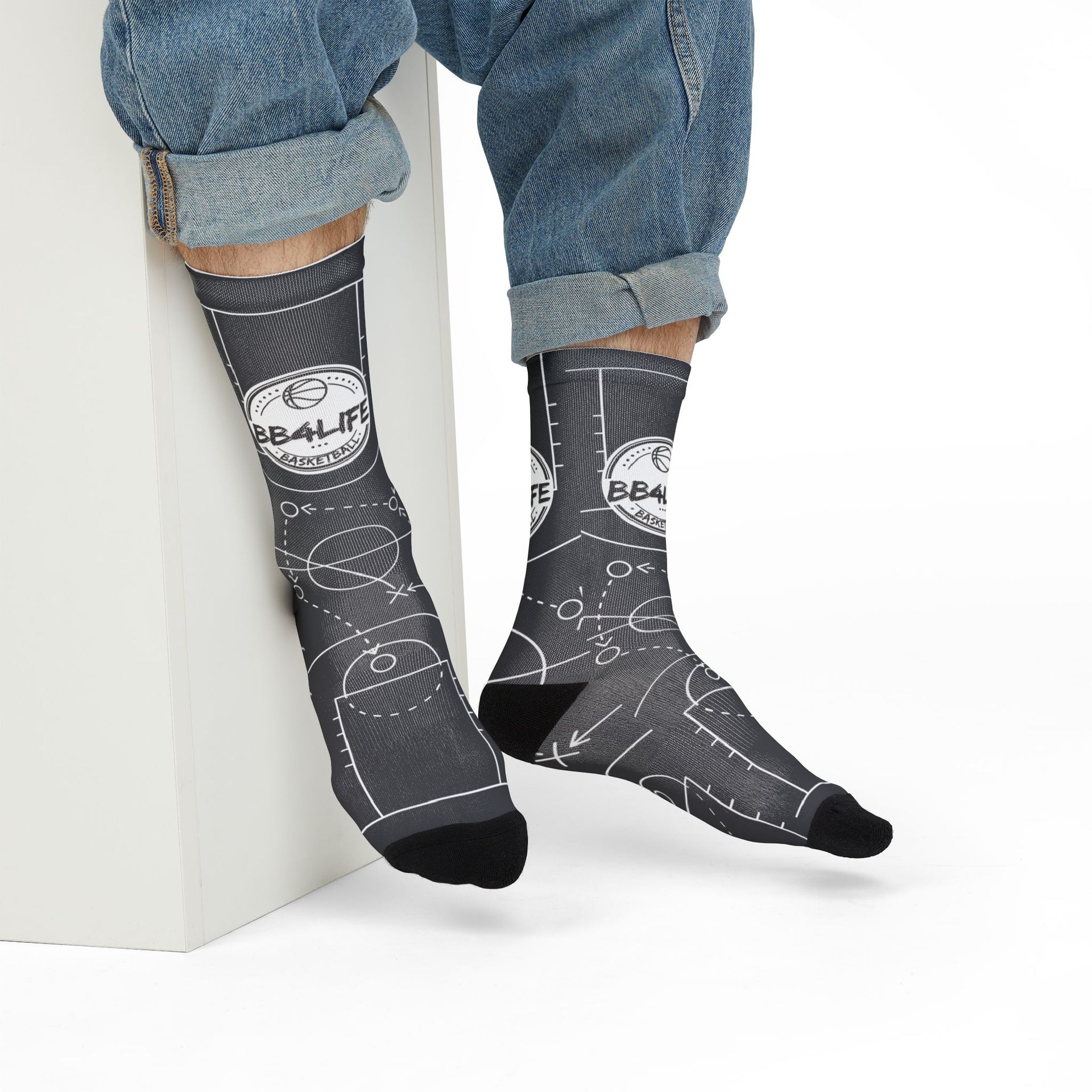 BB4Life Court Playbook Crew Socks