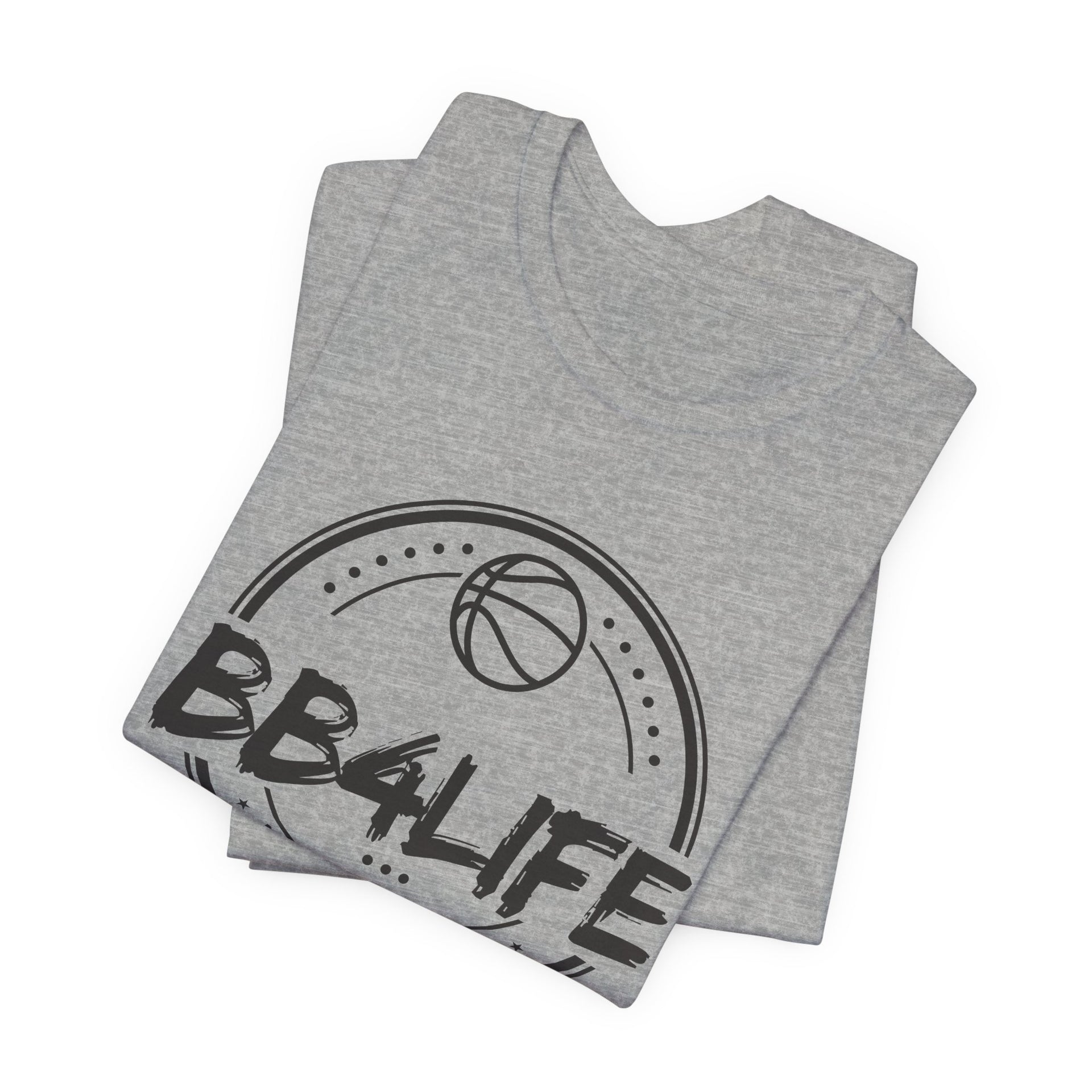 BB4Life Basketball T-Shirt — Retro Court Logo Tee for Players & Fans
