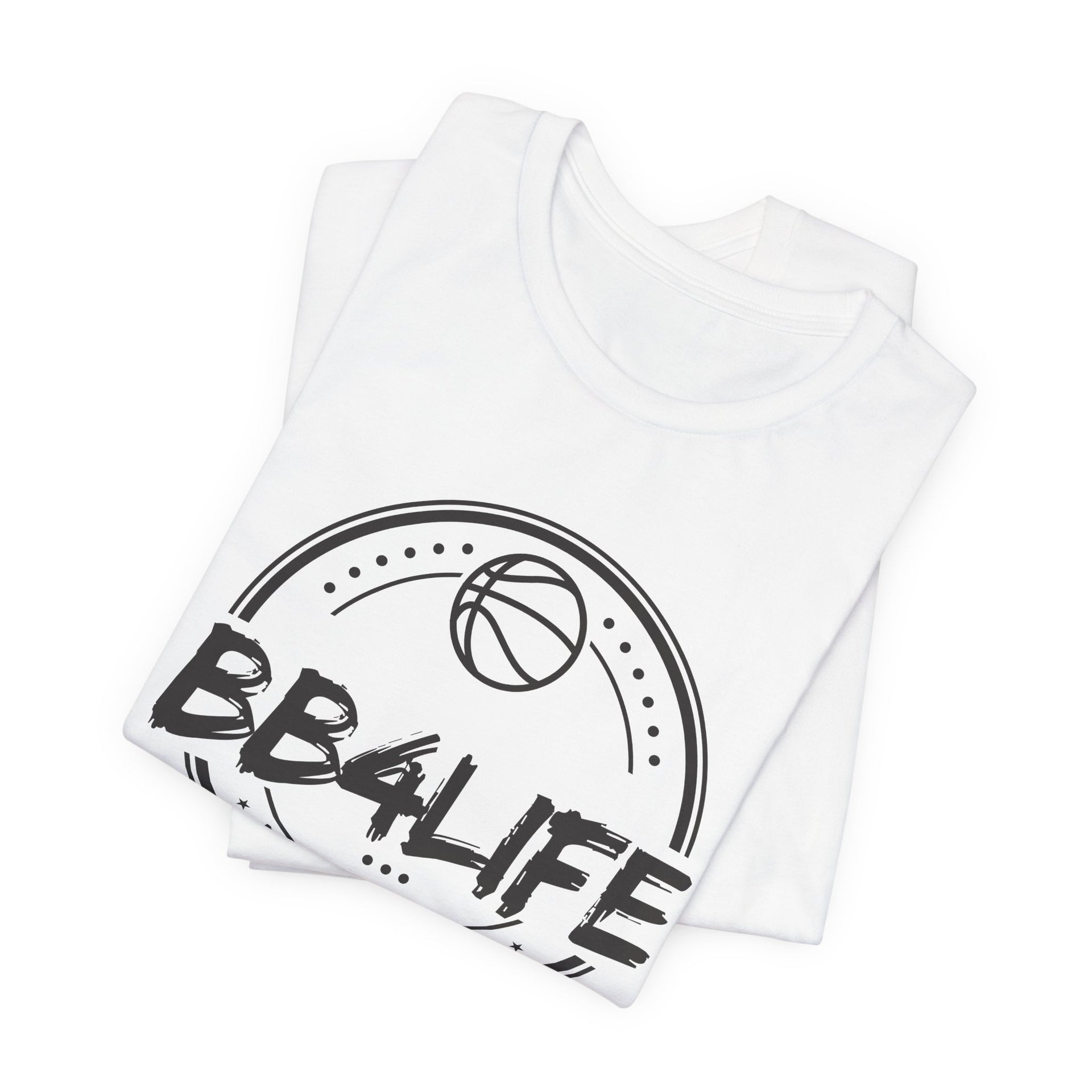 BB4Life Basketball T-Shirt — Retro Court Logo Tee for Players & Fans