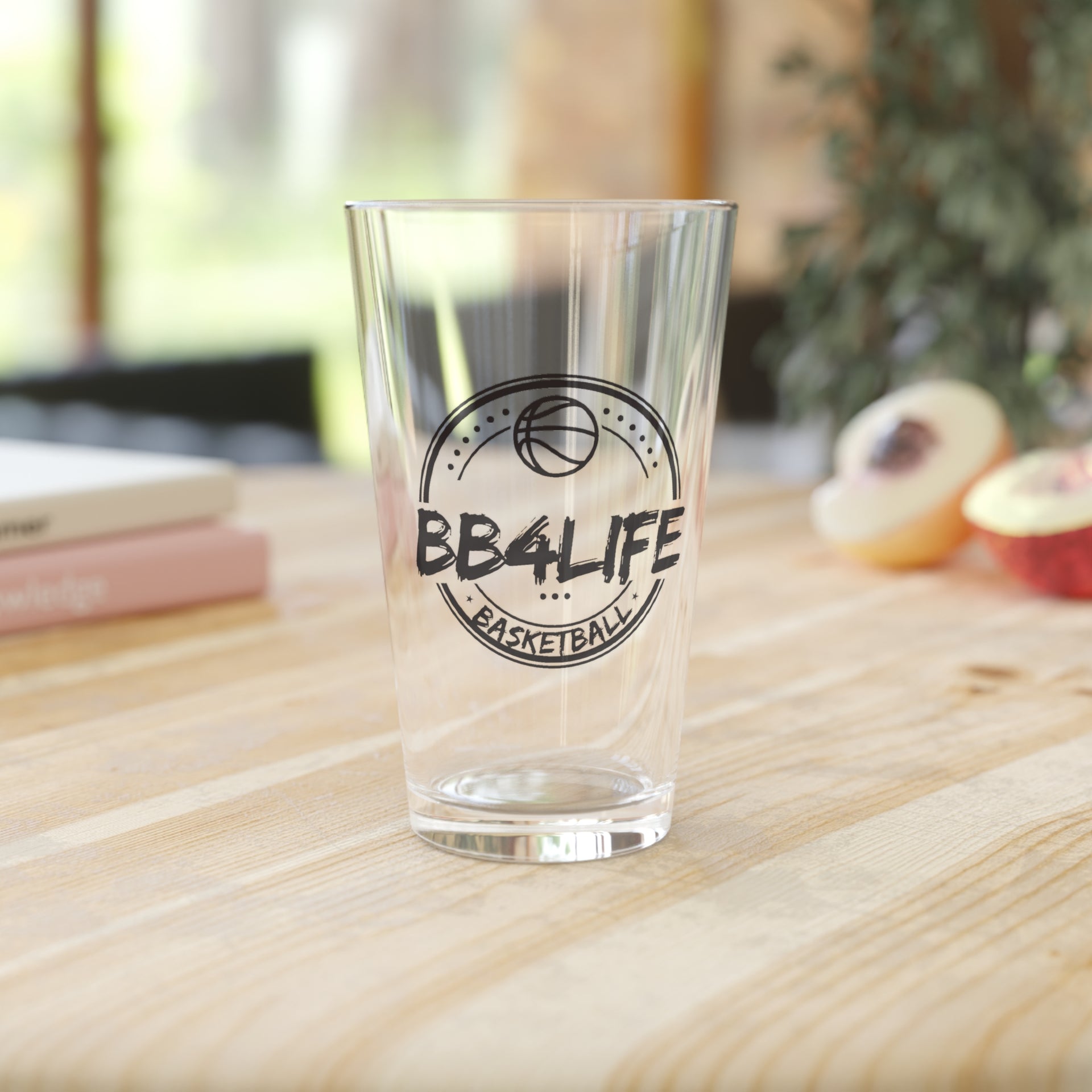 BB4Life Basketball 16oz Sports Glass Wear