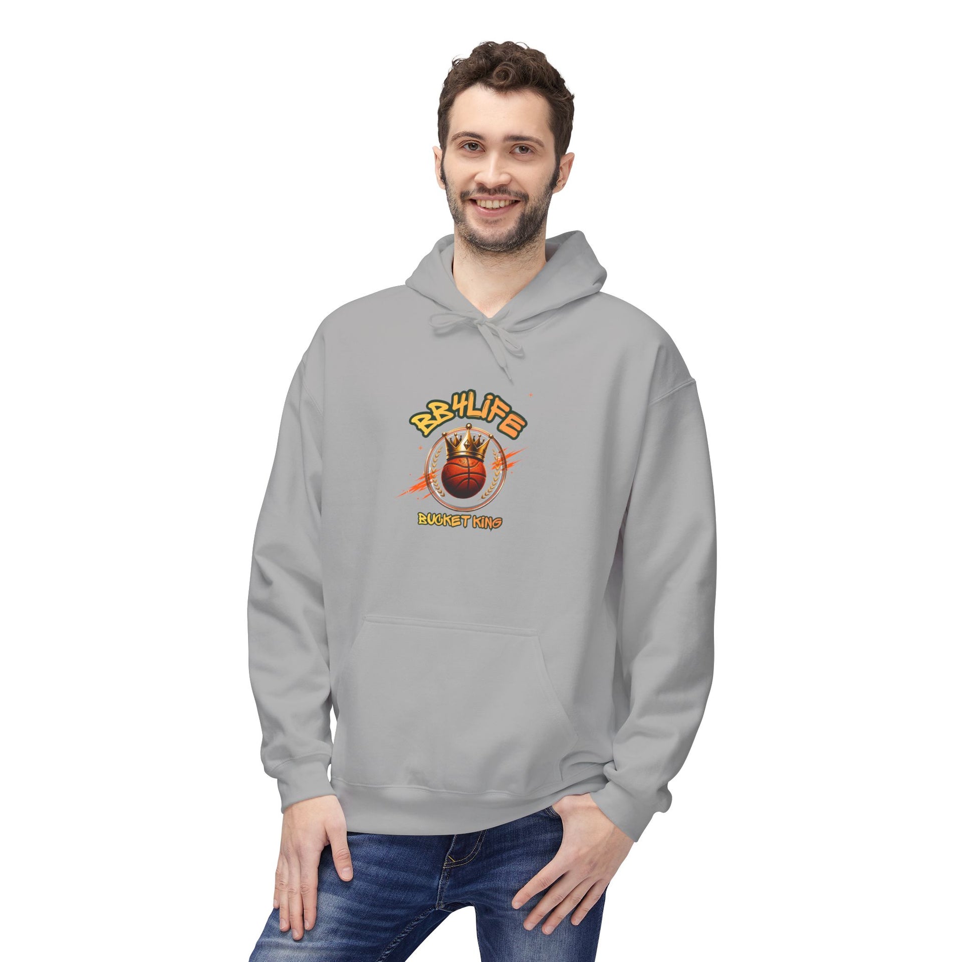 BB4Life Bucket King Hoodie — Rustic King Queen Graphic Sweatshirt