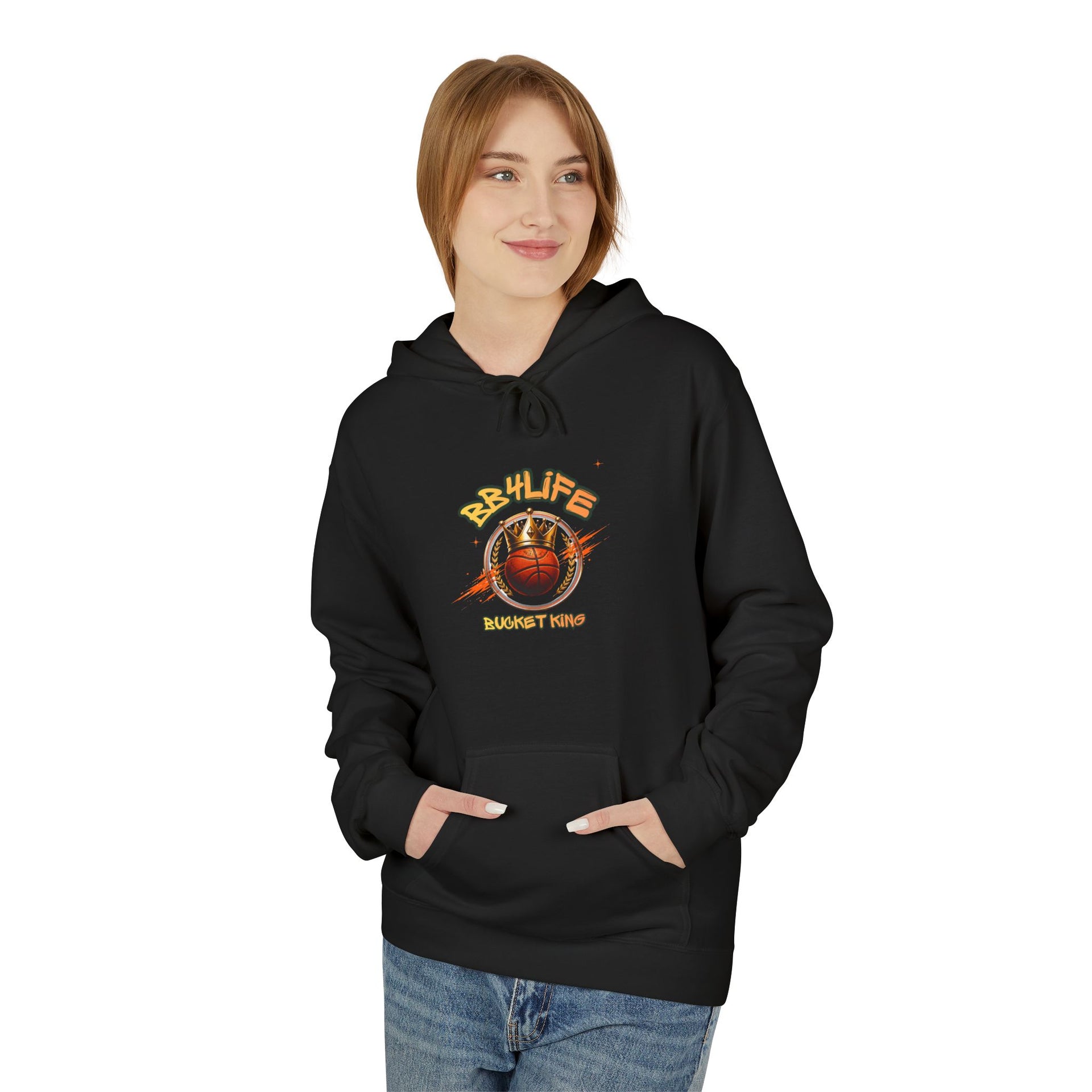 BB4Life Bucket King Hoodie — Rustic King Queen Graphic Sweatshirt