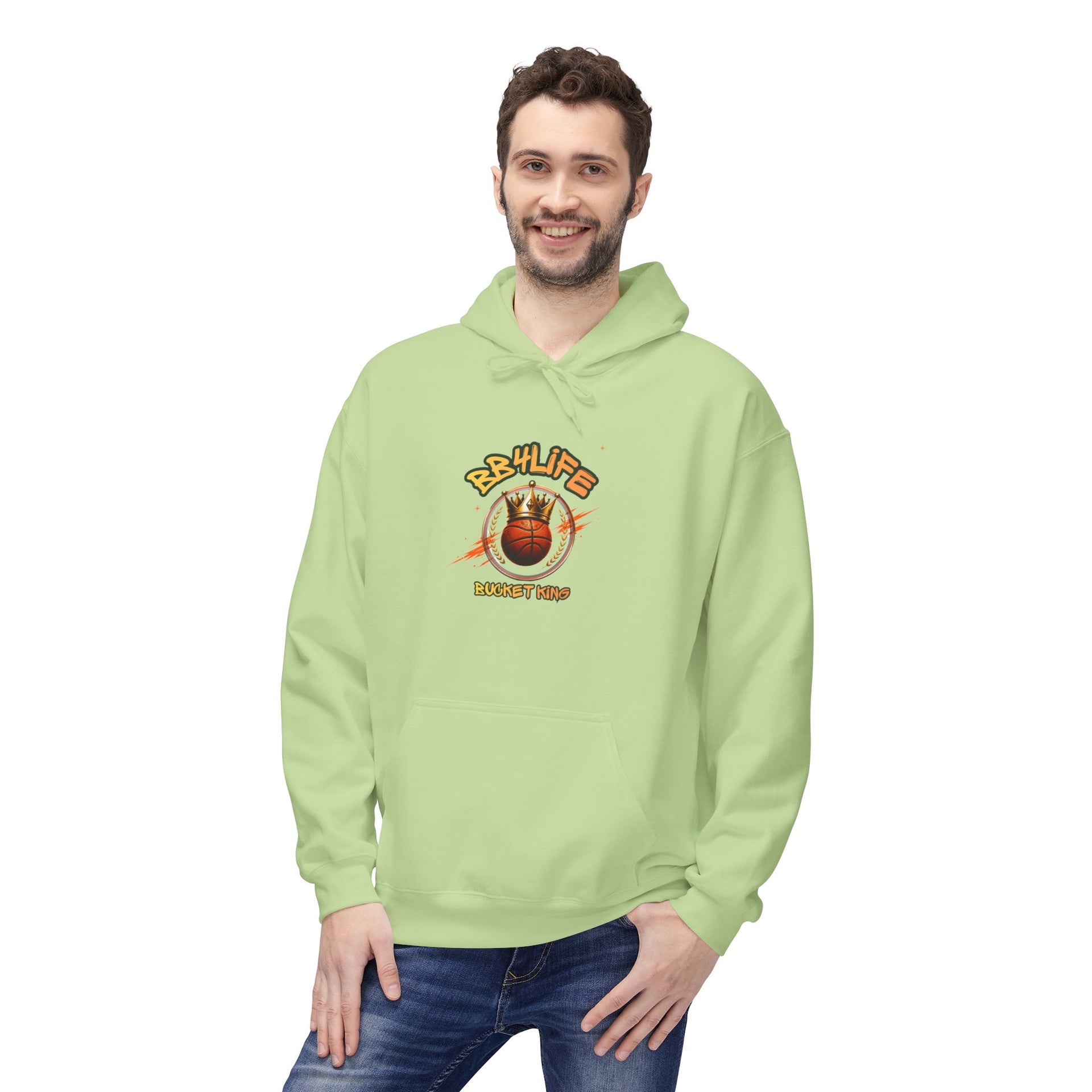 BB4Life Bucket King Hoodie — Rustic King Queen Graphic Sweatshirt