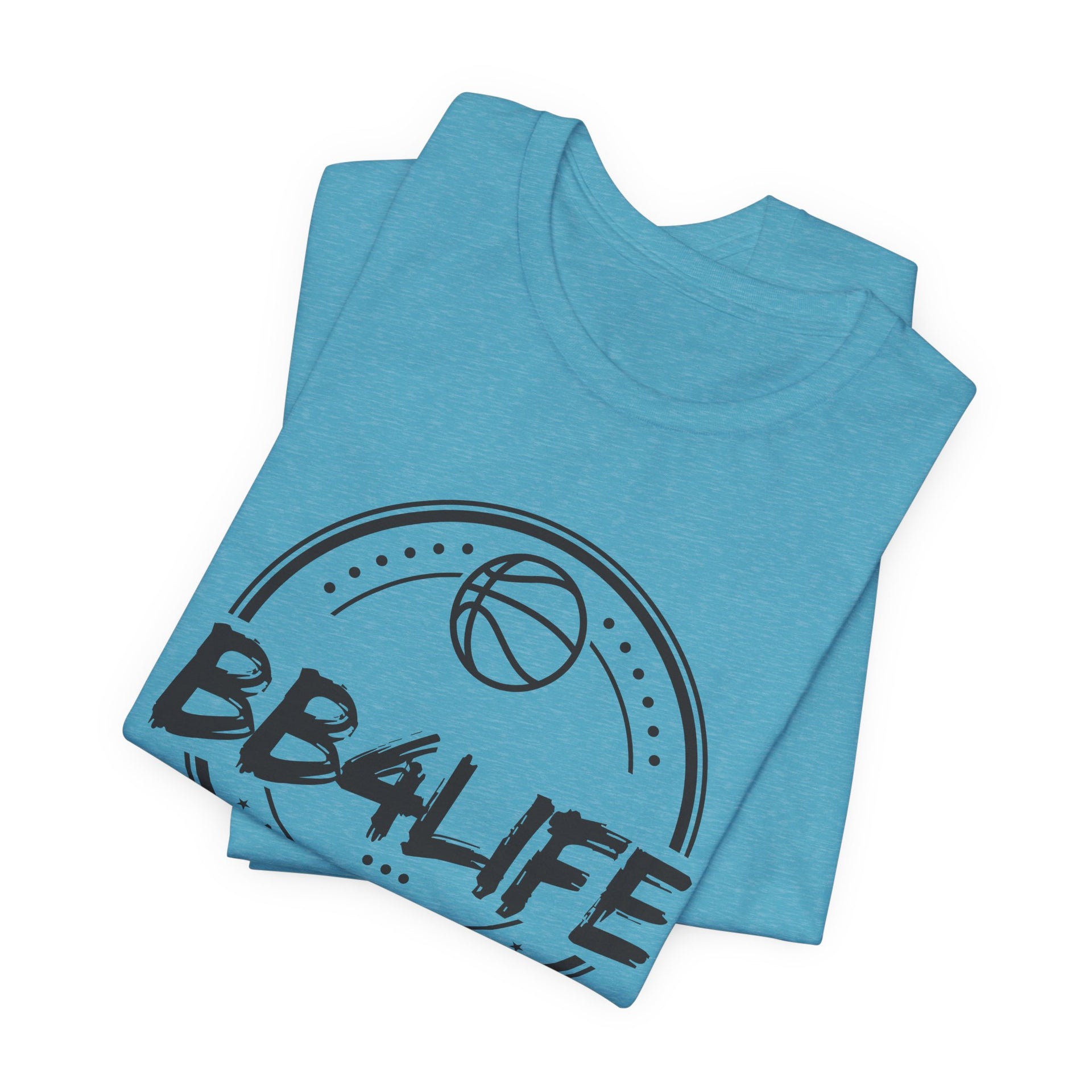 BB4Life Basketball T-Shirt — Retro Court Logo Tee for Players & Fans