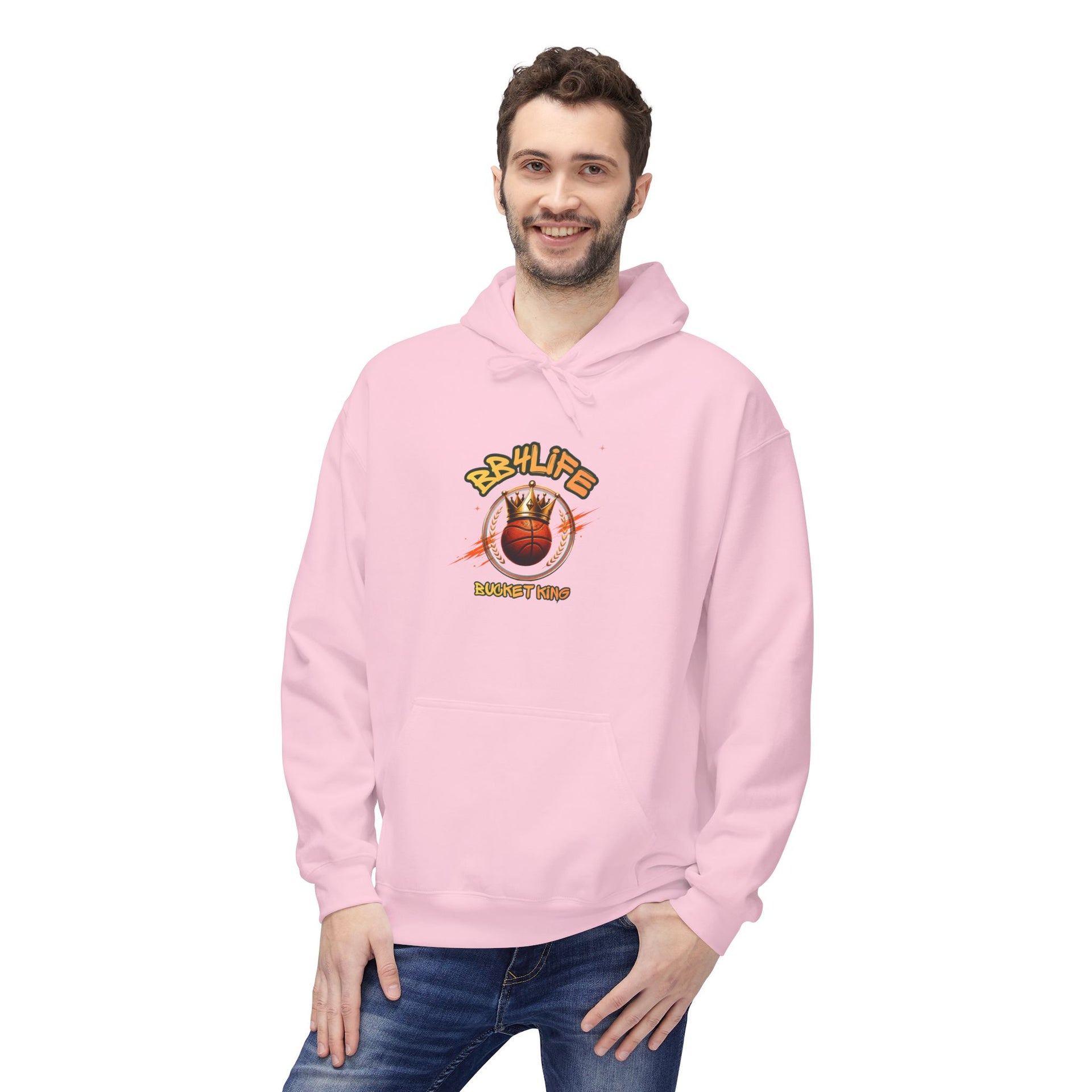 BB4Life Bucket King Hoodie — Rustic King Queen Graphic Sweatshirt