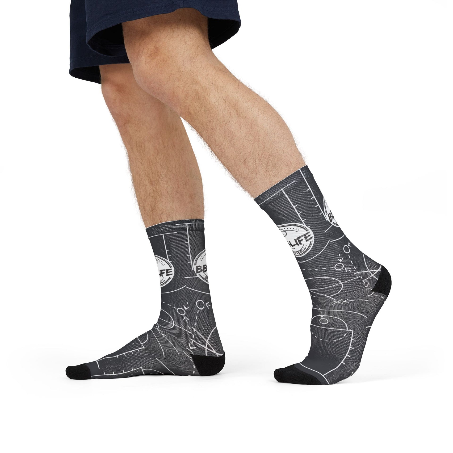 BB4Life Court Playbook Crew Socks