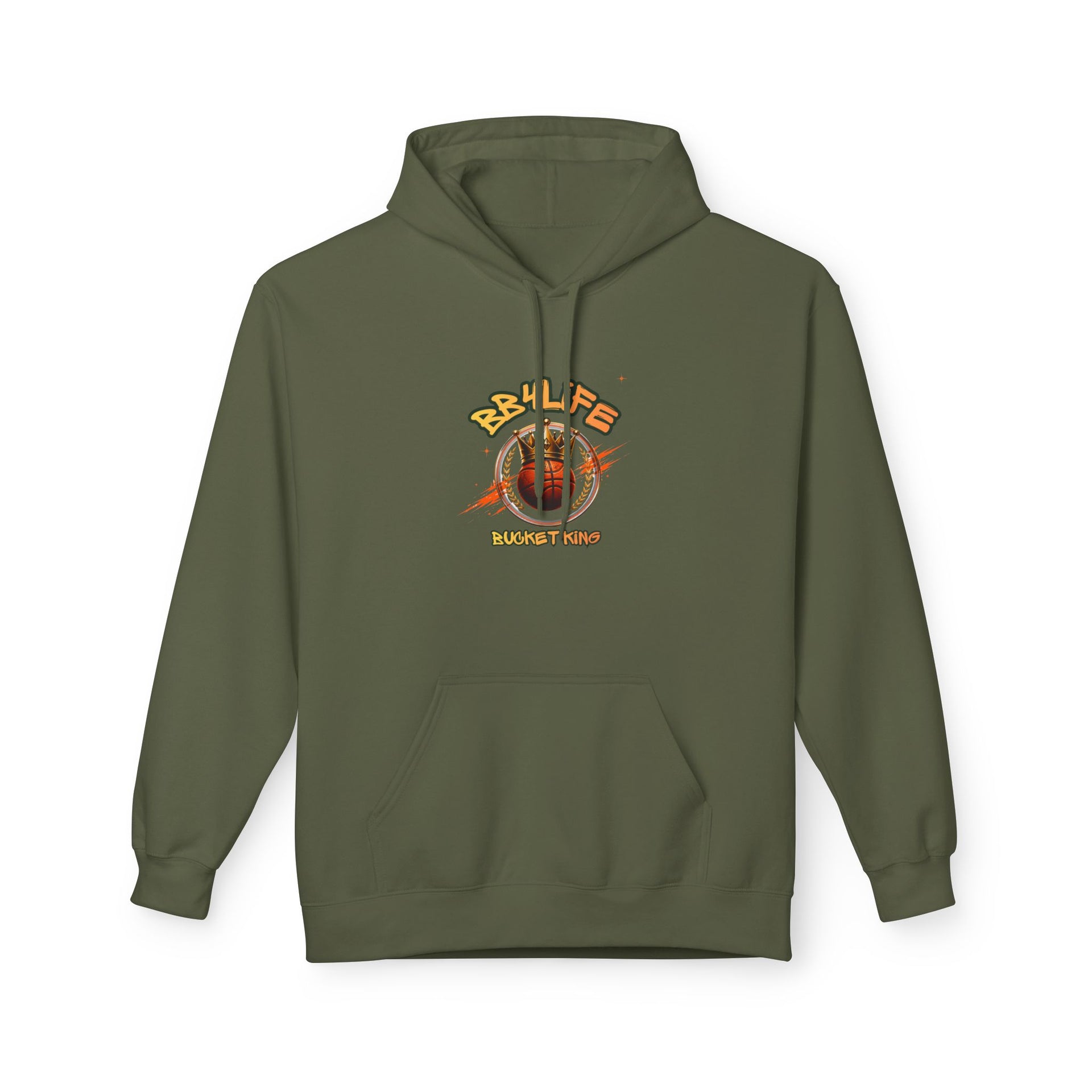 BB4Life Bucket King Hoodie — Rustic King Queen Graphic Sweatshirt