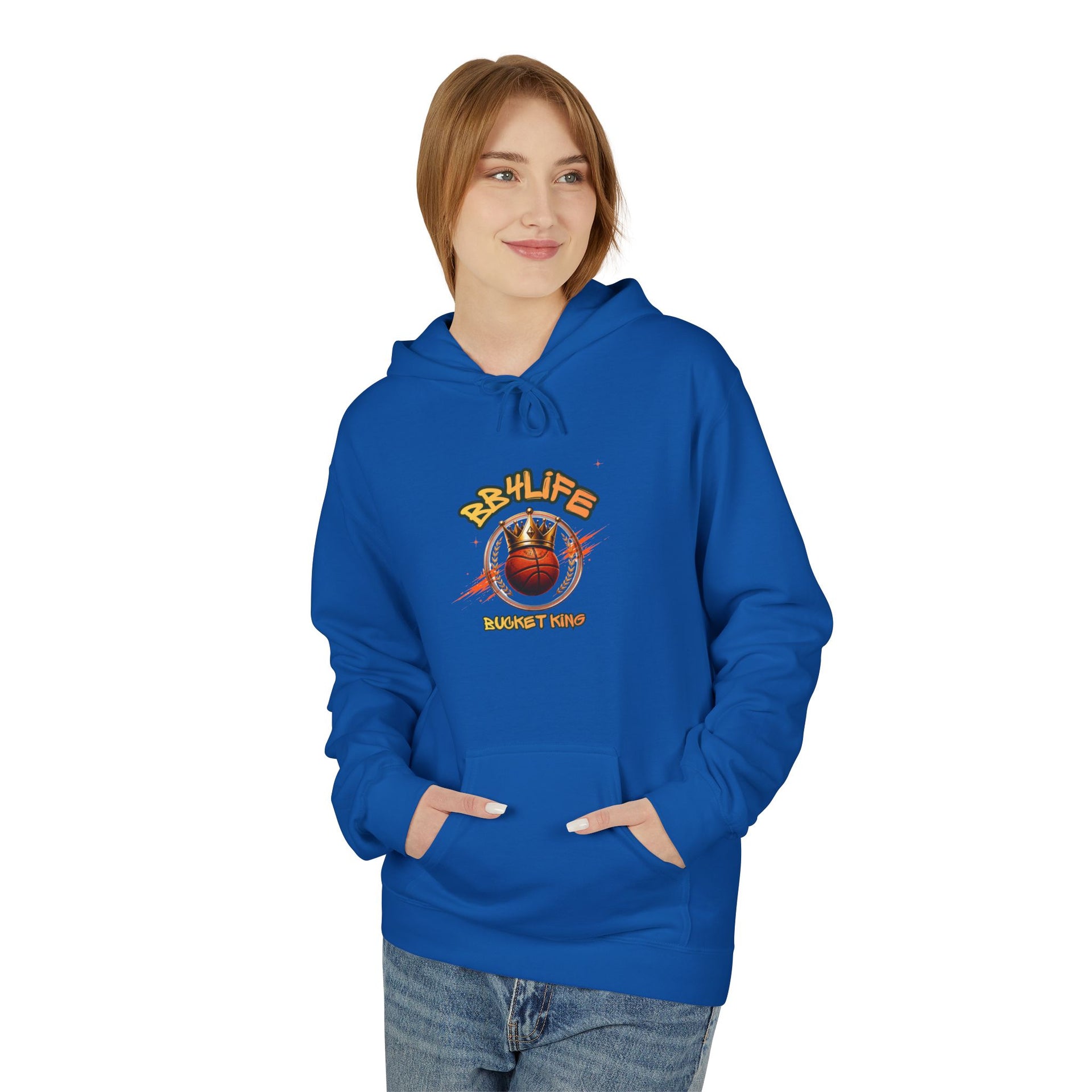 BB4Life Bucket King Hoodie — Rustic King Queen Graphic Sweatshirt