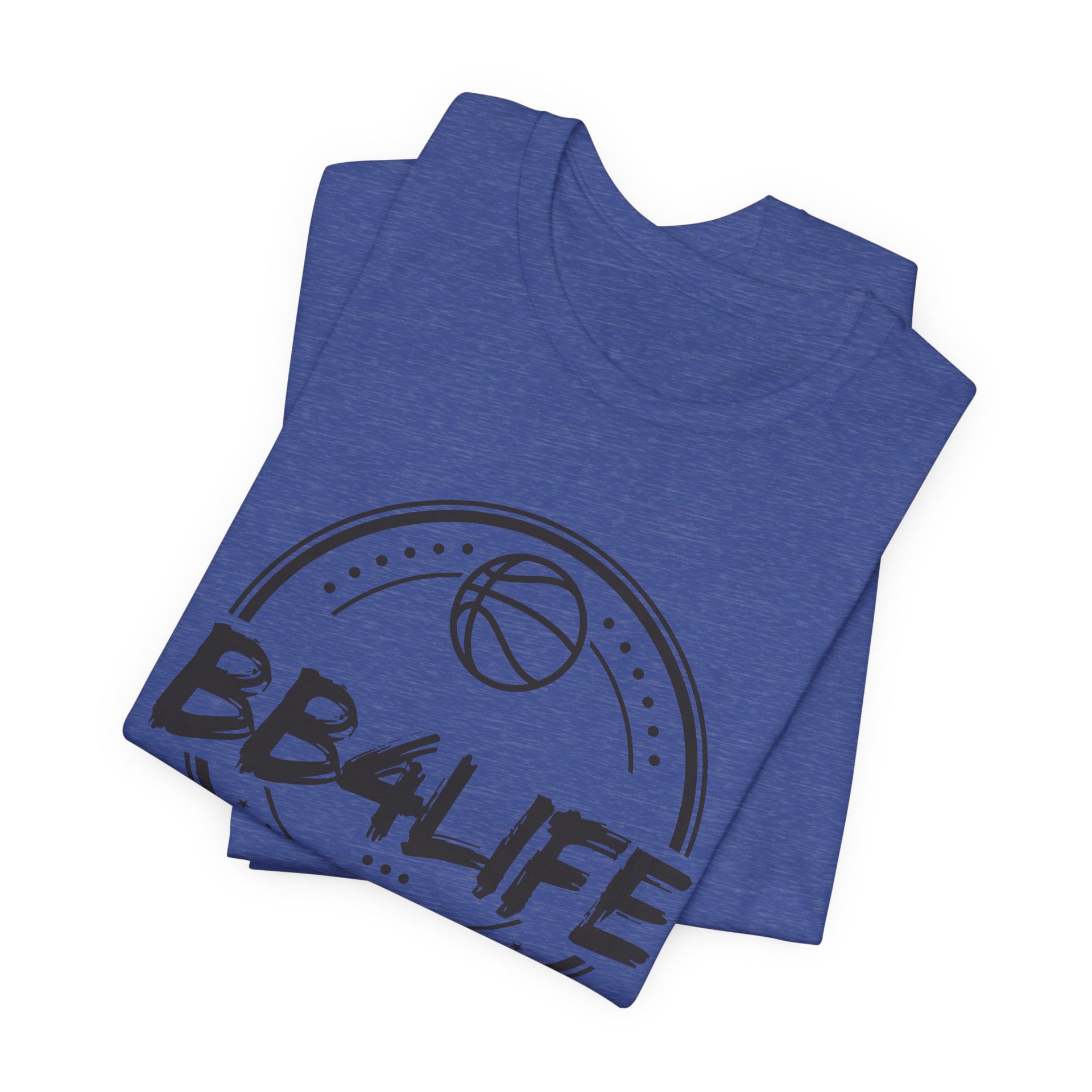 BB4Life Basketball T-Shirt — Retro Court Logo Tee for Players & Fans