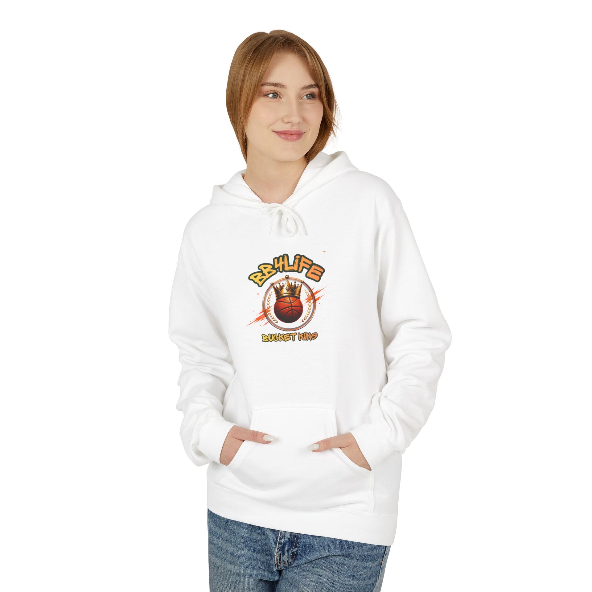 BB4Life Bucket King Hoodie — Rustic King Queen Graphic Sweatshirt