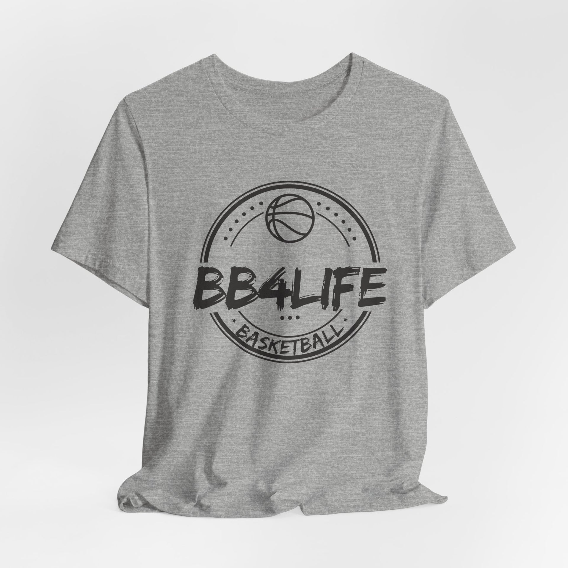 BB4Life Basketball T-Shirt — Retro Court Logo Tee for Players & Fans
