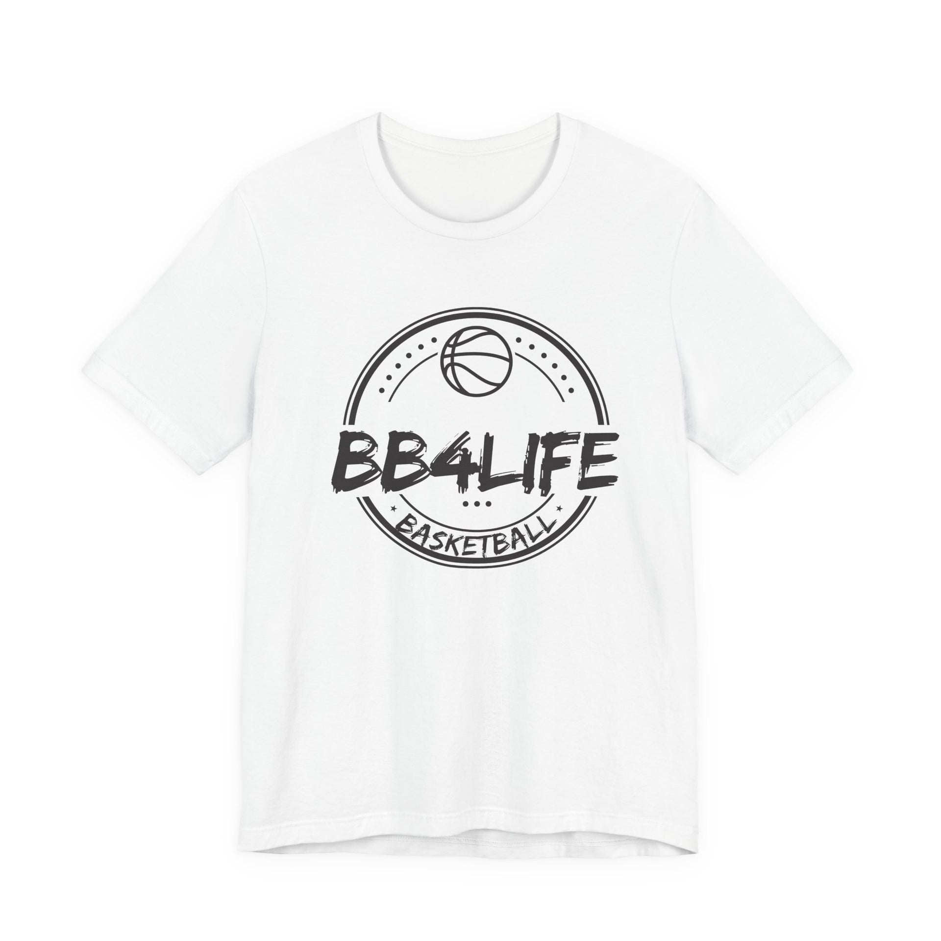 BB4Life Basketball T-Shirt — Retro Court Logo Tee for Players & Fans