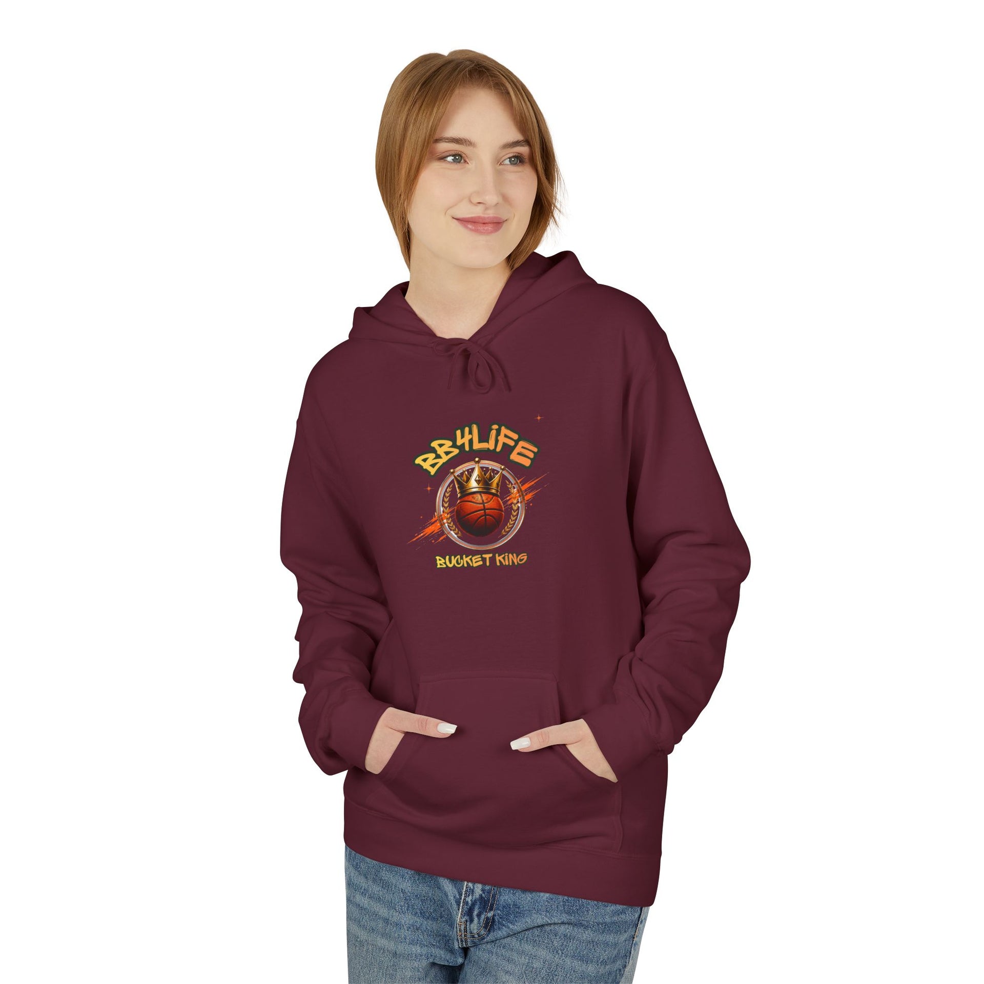 BB4Life Bucket King Hoodie — Rustic King Queen Graphic Sweatshirt