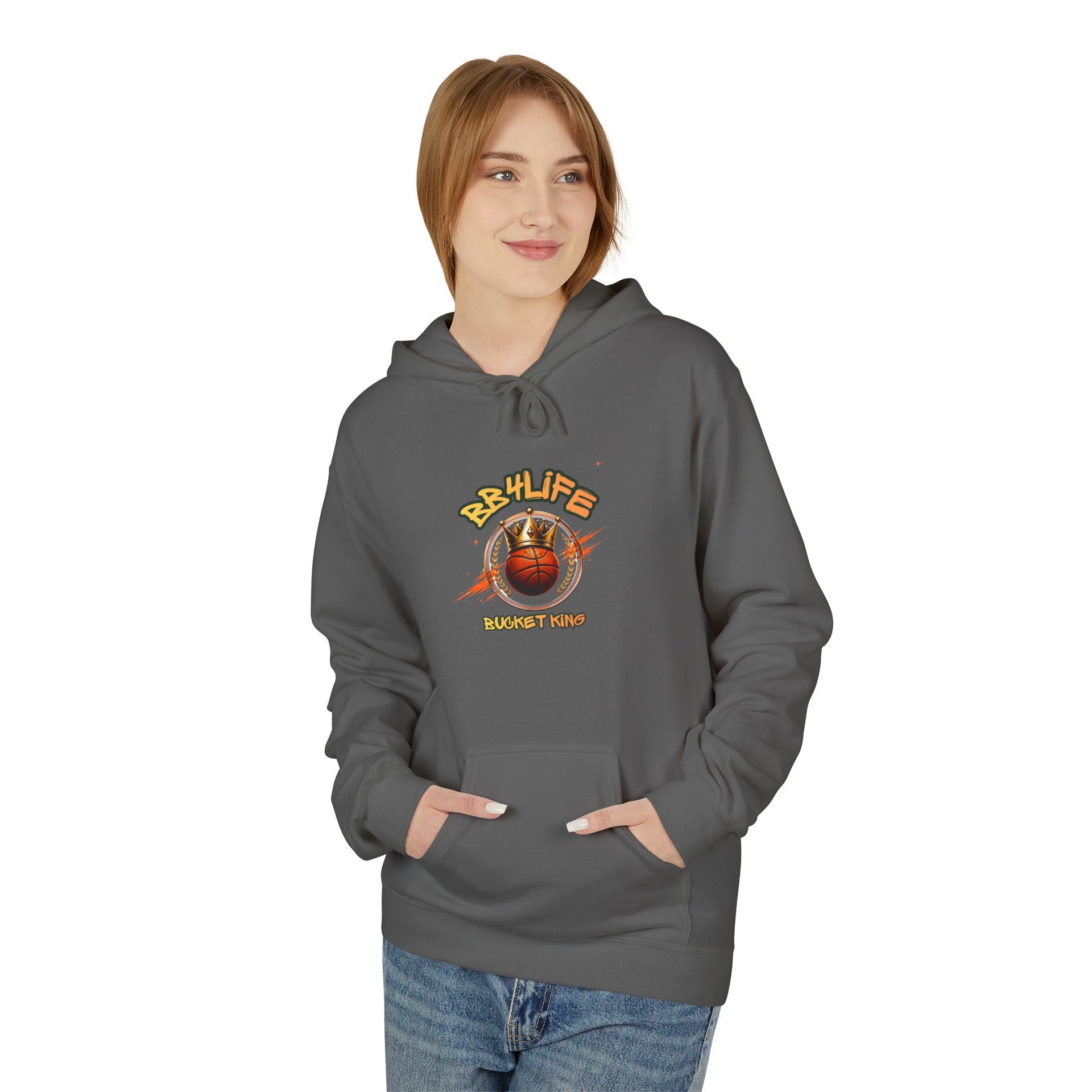 BB4Life Bucket King Hoodie — Rustic King Queen Graphic Sweatshirt